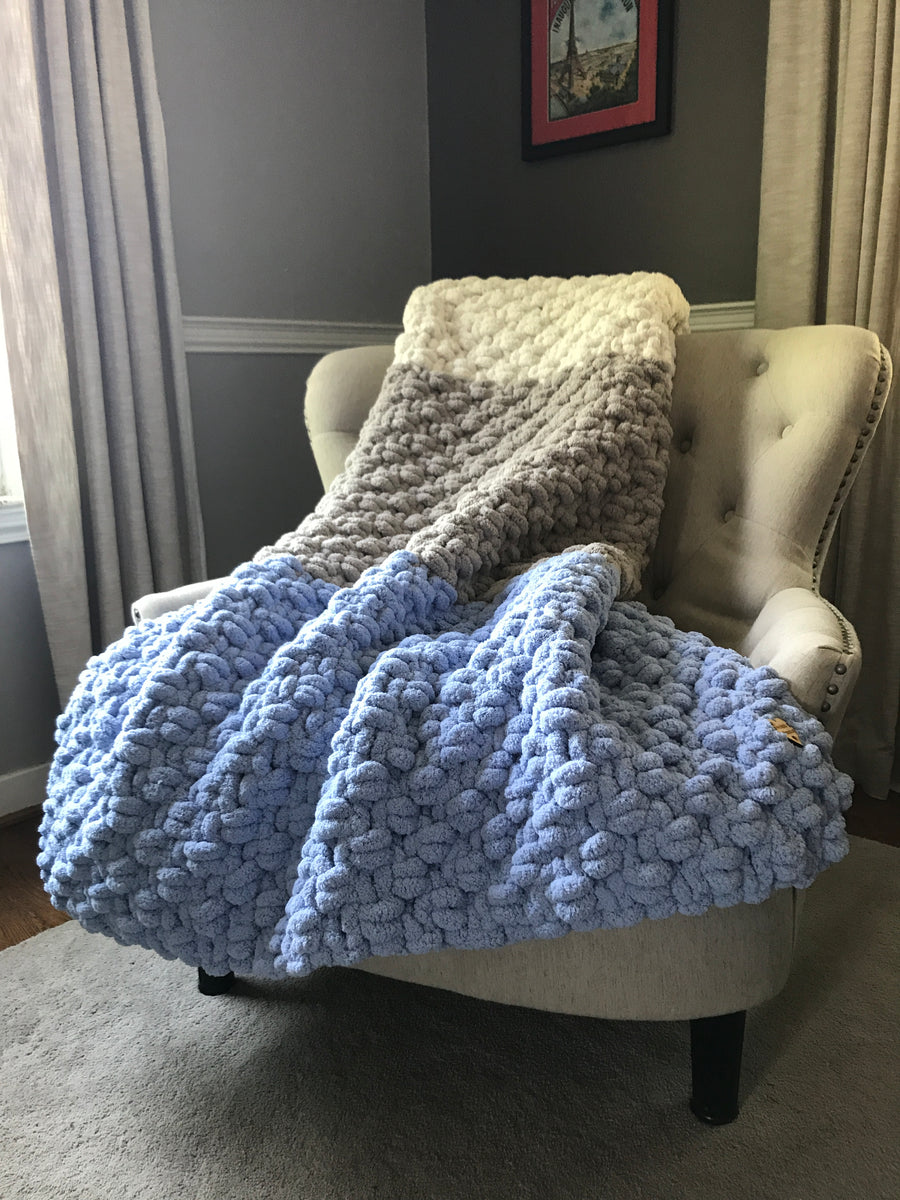 Heavy discount yarn blanket