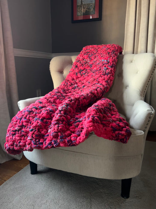 Chunky Knit Chenille Blankets by Hands On For Homemade