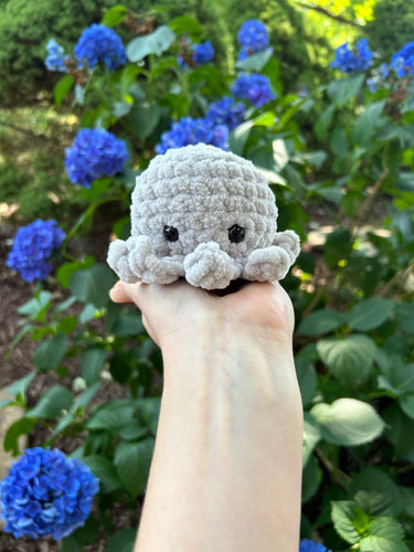 Light Gray Mini Octo Plush